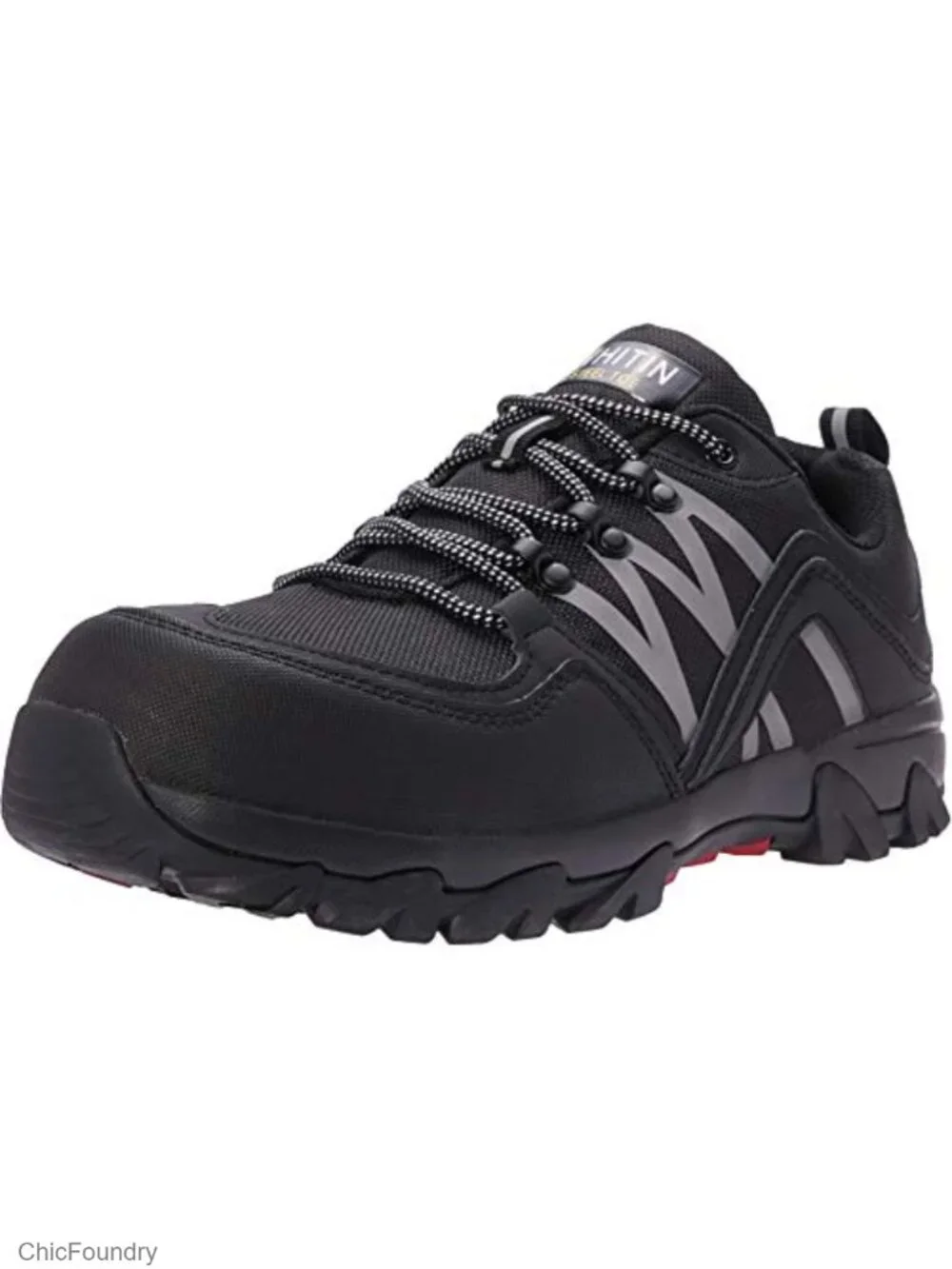 Men's Steel Toe Safety Work Shoes Slip-Resistant Oxford & Synthetic Leather